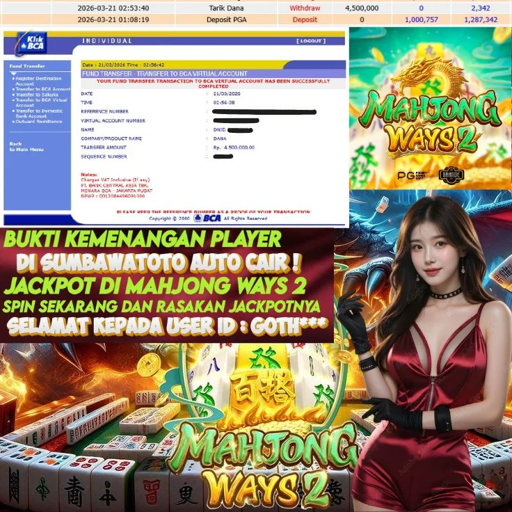 🔥BUKTI JP MEMBER SUMBAWATOTO🔥